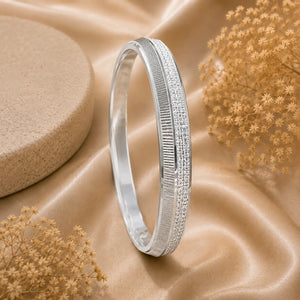 V-shaped Silver Kada For Men | 925 Men's Silver Kada