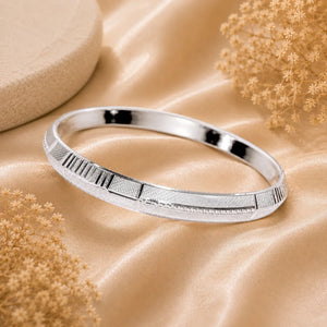 V-Shape Silver Kada for Men | 925 Sterling Minimal Kada – Silveradda
