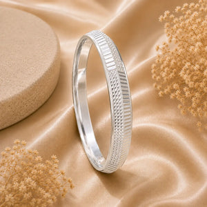 Silver Punjabi Kada For Men | 925 Sterling Silver Kada | Silveradda