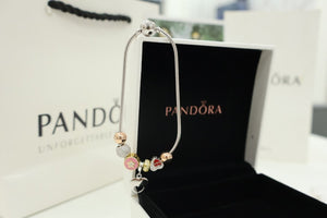 Pandora-Inspired Love & Shine Multi-Charm Bracelet Silveradda