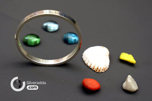 Silver Kada For Men's &amp; Women's | 92.5 Stylish Silver Kada Silveradda