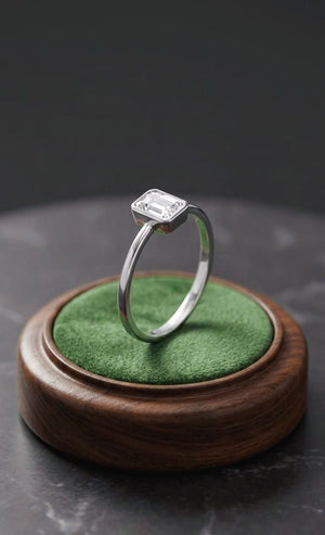 Solitaire Emerald Cut Ring for Everyday Wear — Stylish & Practical | Silveradda