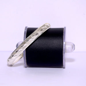 V-shape Stylish Silver Kada For Men | 925 Silver Kada | Silveradda