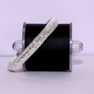 V-shaped Pure Silver Kada for Men | 925 Silver Men’s Punjabi Kada – Silveradda