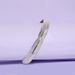 V-Shape Silver Kada For Men | 925 Sterling Silver Kada | Silveradda