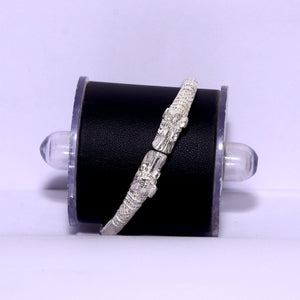 Lion face kada sterling silver for men Silveradda