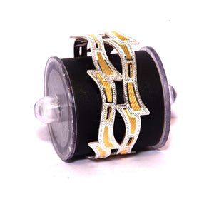Bangle Beautifully Designed gold polished for women Silveradda