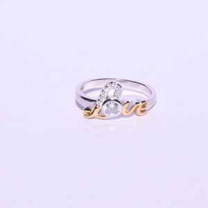 925 Silver Love Ring for Women | Elegant CZ Stone Couple Ring by Silveradda