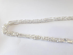 Silver Chain With Stylish Look Design silveradda