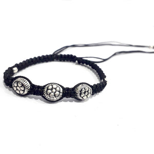 Black Thread Light Weight Silver Payal for Women Silveradda