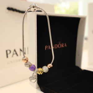 Gold & Hearts Bracelet – Stylish Silveradda Design for Women