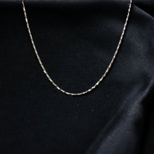 925 Sterling Silver Chain | Dapped Bar Design silveradda