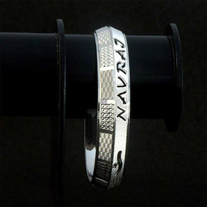 Customised Name Pure Silver Kada for Men | 925 Men's Kada Silveradda