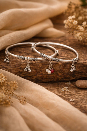 Elegant Pearl Drop 925 Silver Anklet  Silveradda