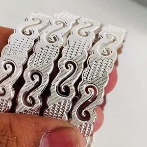 Fancy 4 set Ladies Bangle Pure Silver Bangle for Women Silveradda