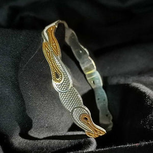 Fancy Slim Shape Silver Bangle – Sleek 925 Design | Silveradda
