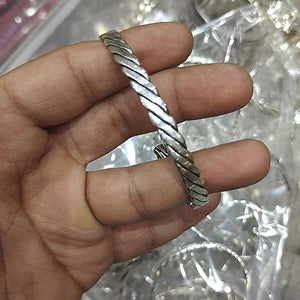 Highway Cross Cut ladies Silver Bangle, Silveradda