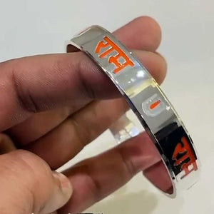 Jai Shree Ram, tilak Design Pure Silver Kada for Men & Women 30 gm silveradda