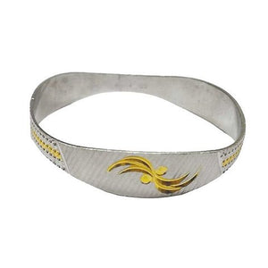 Ladies Pure Silver Fancy Kada Design 30 gm, silveradda