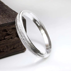 Pure Silver Men's kada | 925 Silver Kada For Men Silveradda