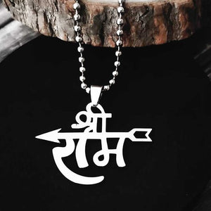 Shree Ram Arrow Pure Silver Pendant for Men And Women