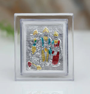 Shri Ram Darbar Silver Frame Silveradda