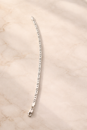 Silver Elite Box Link Bracelet Silveradda