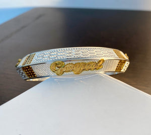 Silver Name Kada For Mens | Customised Jaguar Silver Name kada silveradda