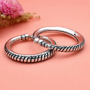 Silver Ankle Leg Kada | 925 Silver Foot Kada for Men & Women – Silveradda