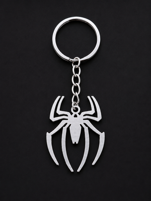Spider Shape Silver Keychain for men and women, gifting for Boys Silveradda