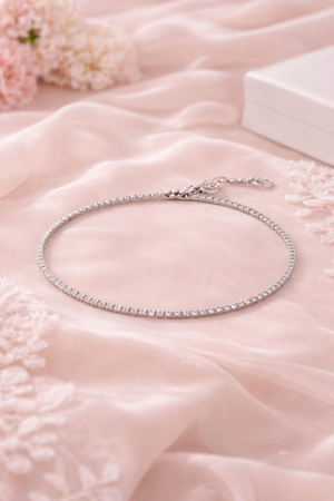 Elegant Tennis CZ 925 Sterling Silver Bracelet for Women | Silveradda