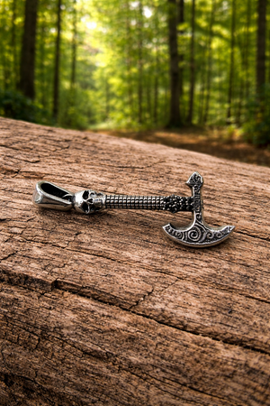 Warrior Hammer Design Silver Pendant for Men | Silveradda