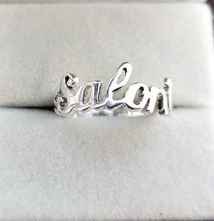 Silver Ring Designs With Name | Couple Name Rings Silveradda