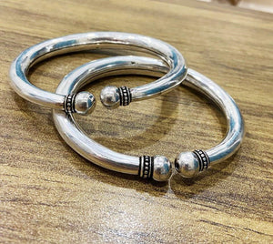 Silver Ankle Leg Kada | 925 Silver Rajasthani Leg Kada