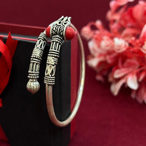 Girlish Silver Kada | Lord Shiva Bahubali Design Kada