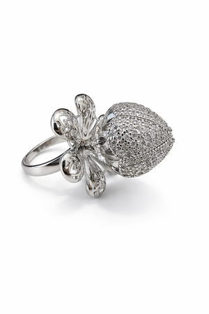 Flower Design Silver Ring for Women | Elegant Ring | Silveradda