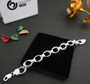 Stylish Silver Bracelets For Men | Rolo Mens Silver Bracelet