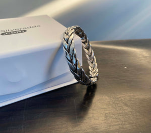 Silver Bracelet Cuff Kada For Mens | Silveradda