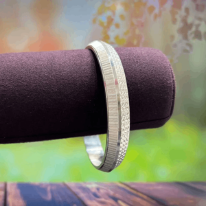 Silver 925 Mens Kada | Pure Silver 925 Kada For Mens Silveradda