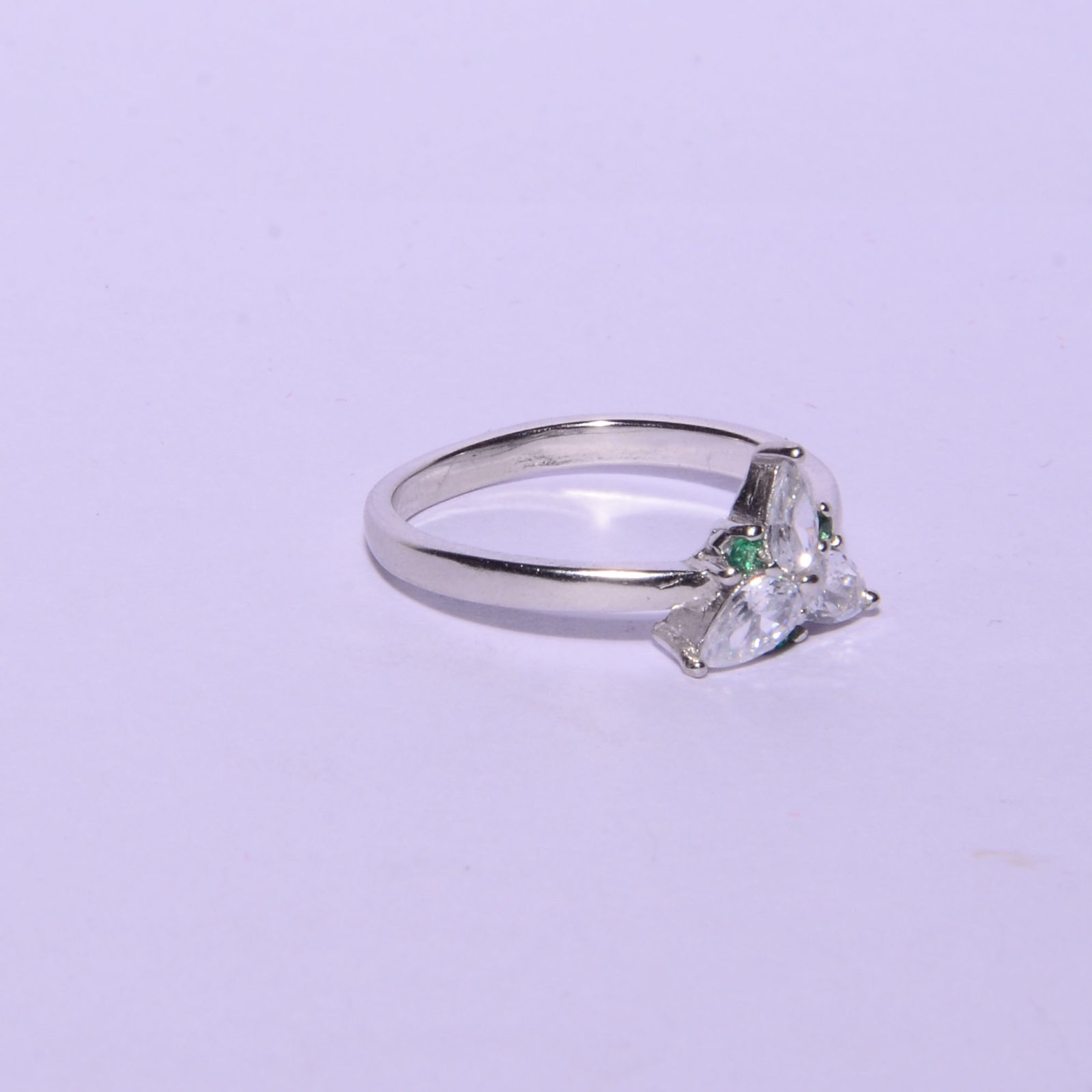 1 Gram Gold Forming White Stone With Diamond Glamorous Design Ring - Style  A741 – Soni Fashion®