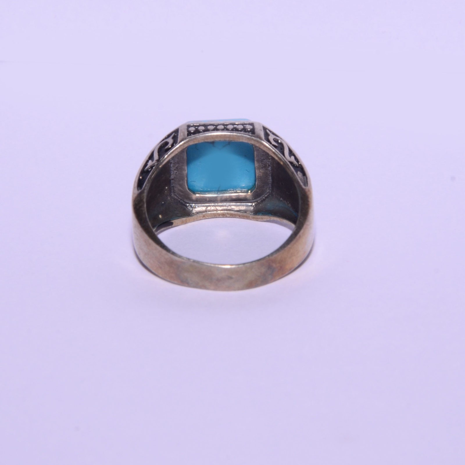 photo of women's ring with a light blue stone motif 4523755 Stock Photo at  Vecteezy