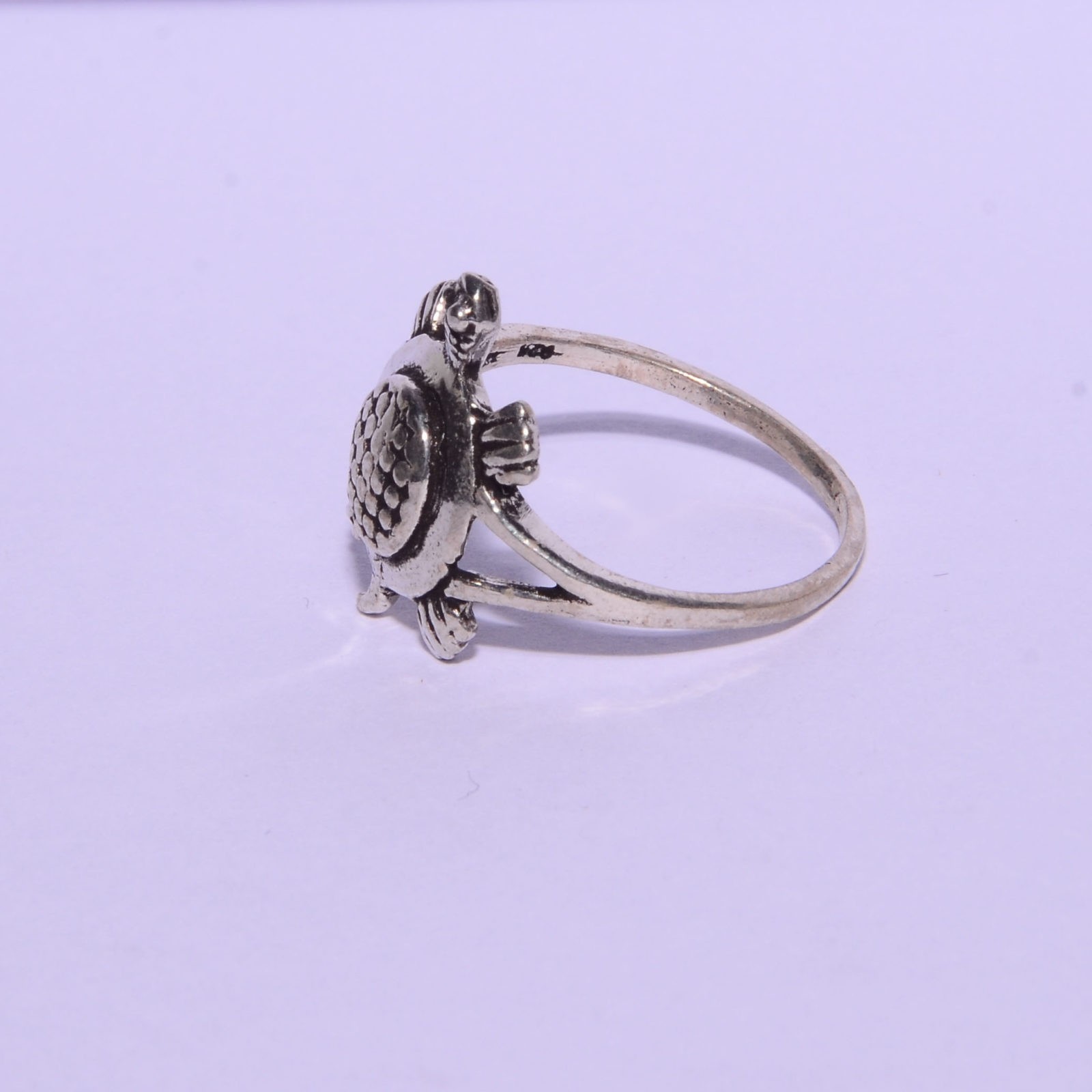Silver Tortoise Good Luck Ring / Turtle Ring for Girl and Boy Lucky Tortoise  / Designer Tortoise Vastu