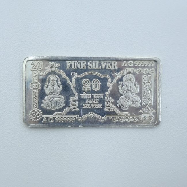 20-50 Gram Silver Note – Pure 999 Silver Collectible | Silveradda