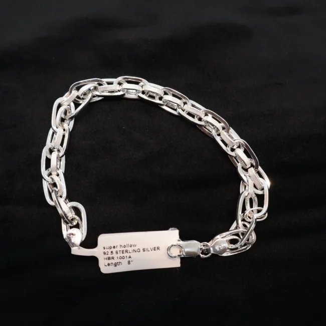 925 Silver Link Chain Bracelet for Men | Elegant Daily Wear Bracelet by Silveradda