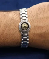 925 Silver Lion Chain Bracelet for Men | Bold Statement Bracelet by Silveradda