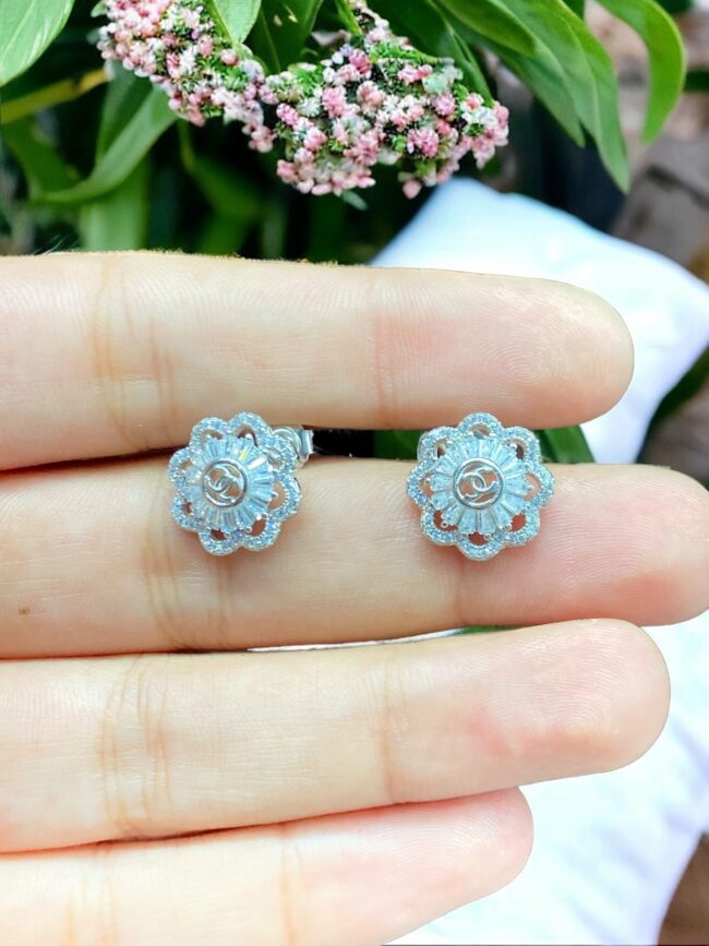 925 Sterling Silver Flower Earrings for Women | Silveradda