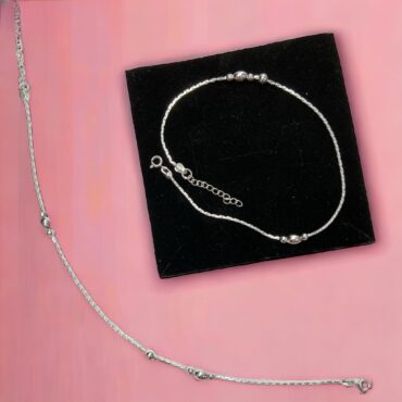 925 Sterling Silver Modern Balls Anklets for Women And Girls | Silveradda