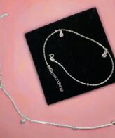 925 Sterling Silver Pink Beads Anklets for Women And Girls | Silveradda
