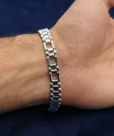925 silver bracelet for teenage boys – 5.5 inch link chain by Silveradda