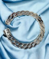 Classic Silver Bracelet For Men | 925 Pure Silver High Gloss Bracelet For Men | Silveradda